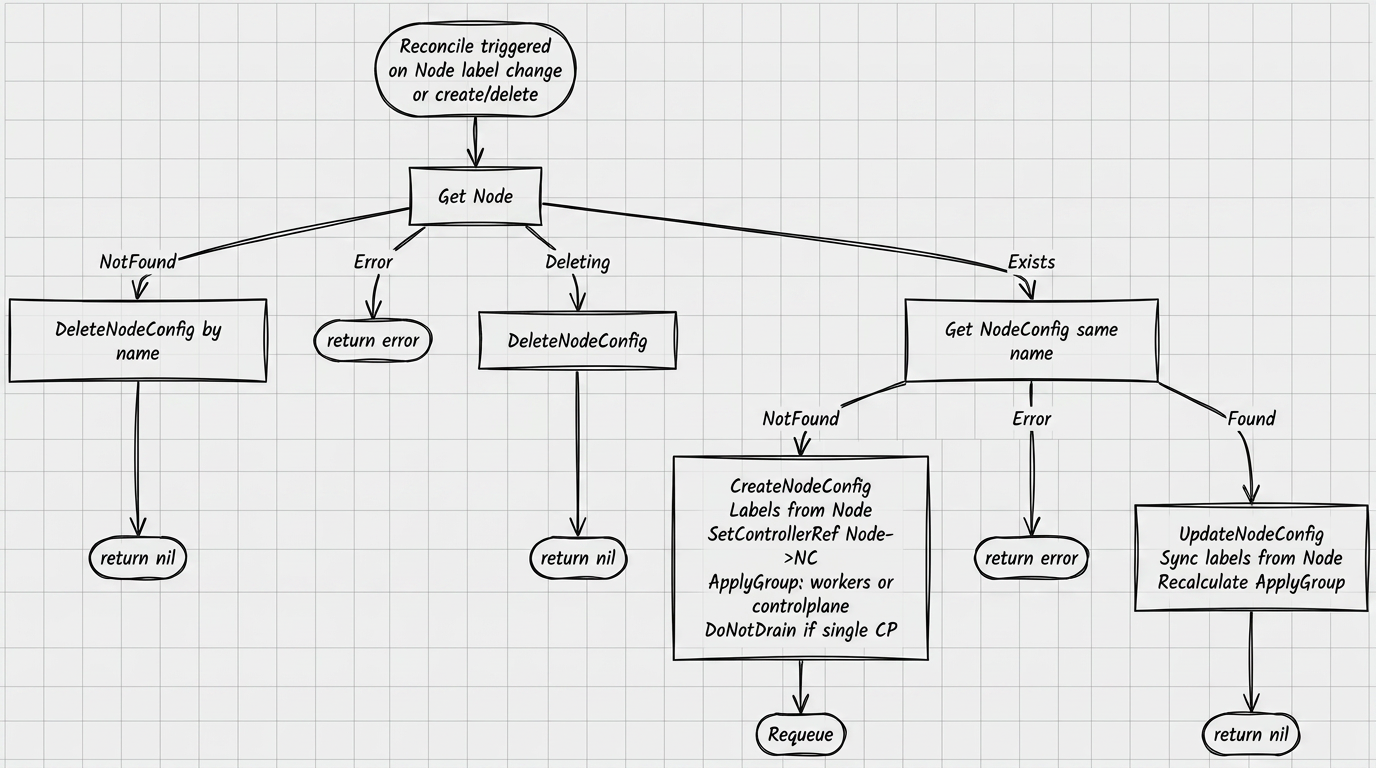 Согласование <code>Node</code> и <code>NodeConfig</code>
